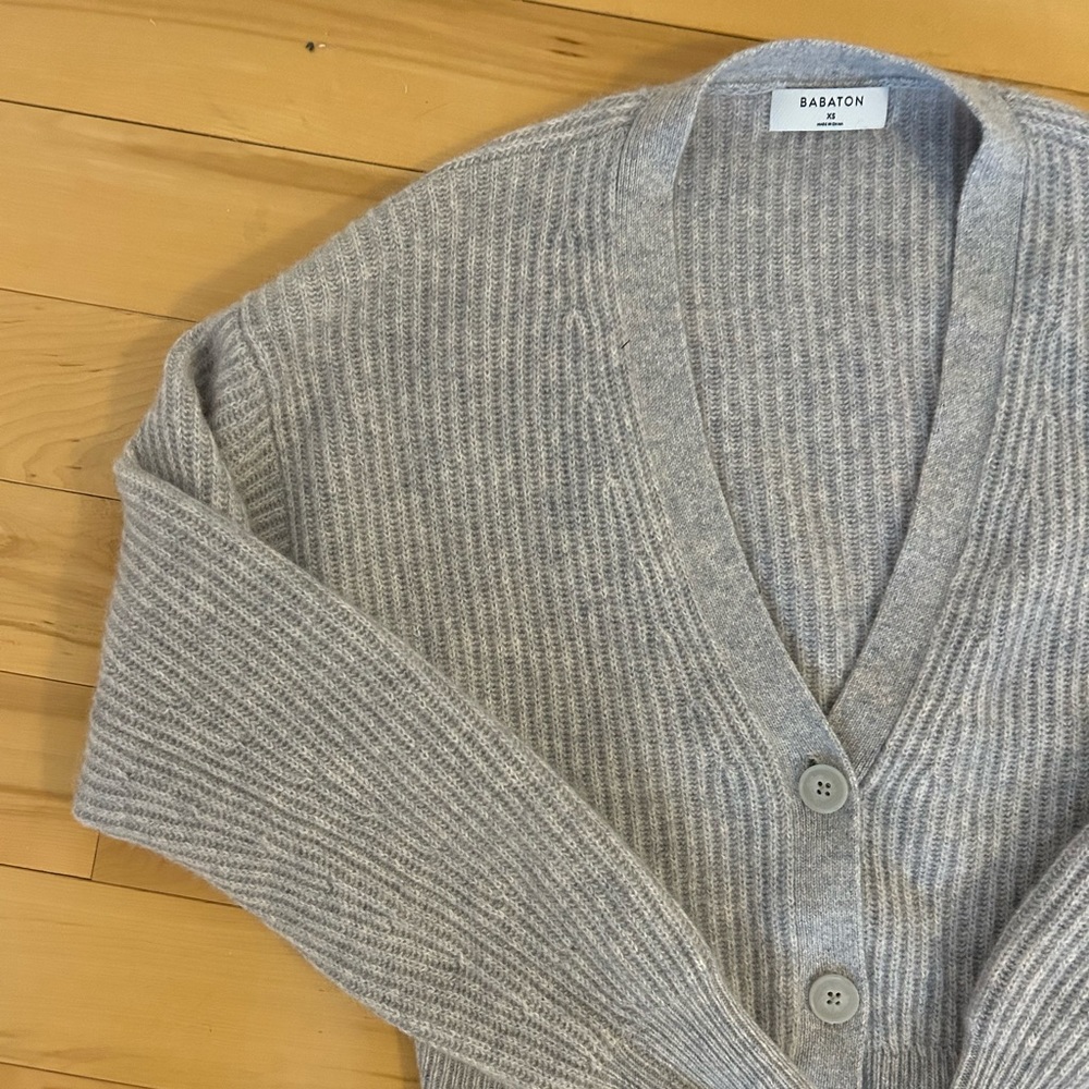 Aritzia Babaton Cropped Knit Sweater
